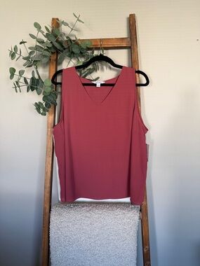 Nine West Dusty Rose V-Neck Sleeveless Camisole
